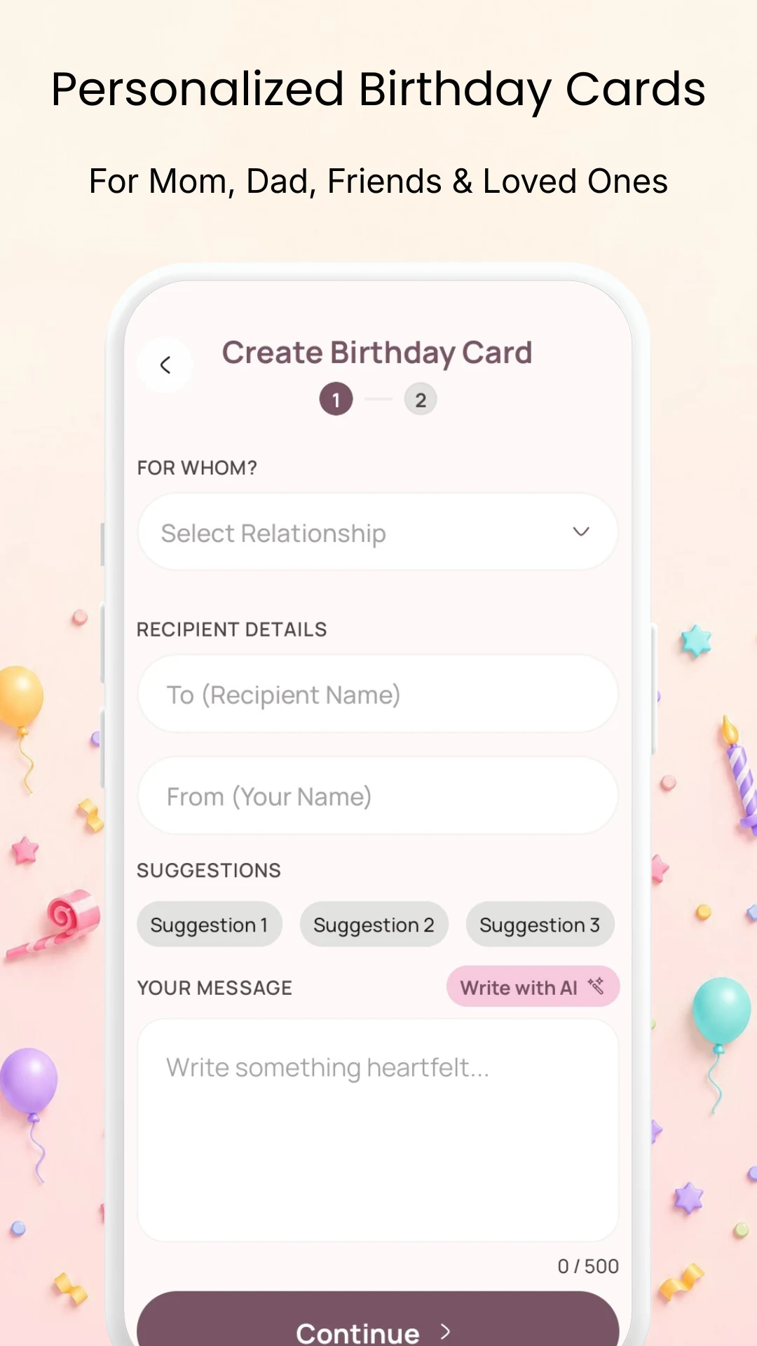 Egreet: Greeting Cards Maker screenshot