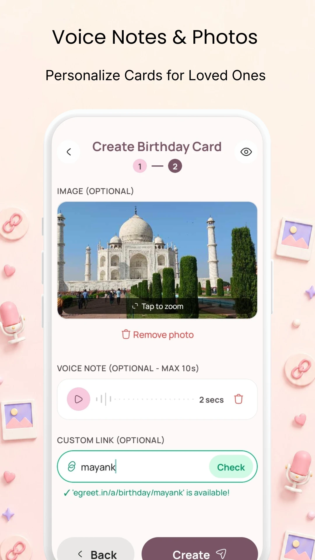 Egreet: Greeting Cards Maker screenshot